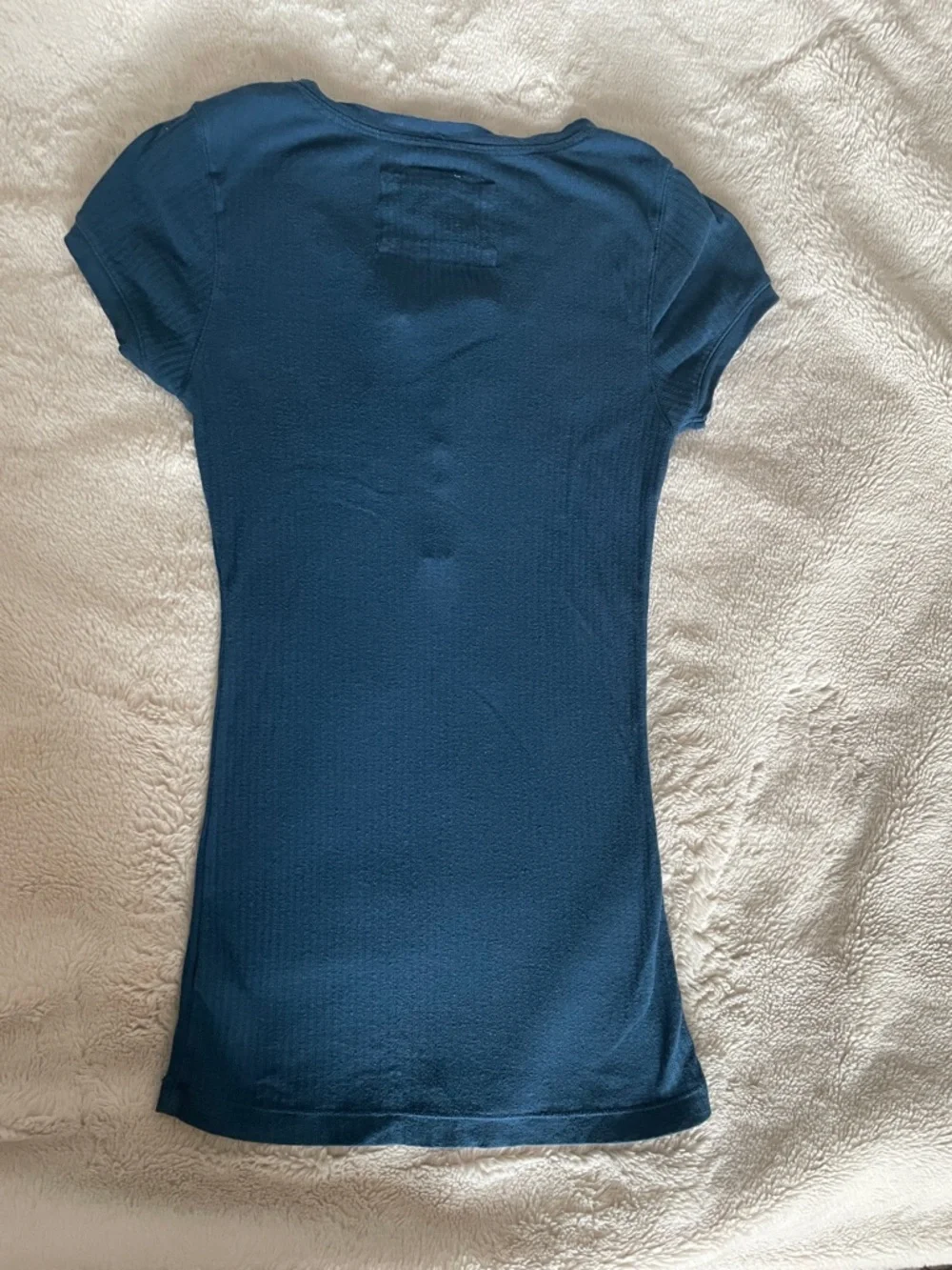 Aéropostale Vintage Navy Teal 'Aero' Logo Henley Tee - Picture 4 of 4